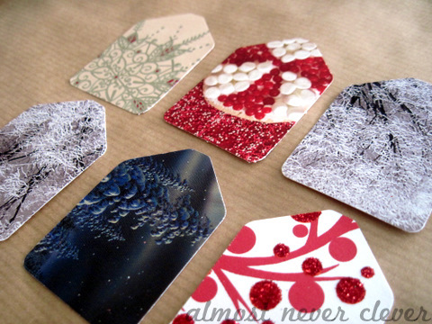 Christmas Card Gift Tags Did you know you can make gift tags out of old 