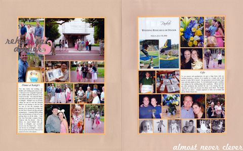 This page is part of my ongoing wedding scrapbook To see all the pages 