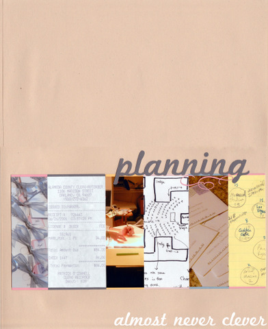 Wedding Planning Scrapbook Layout