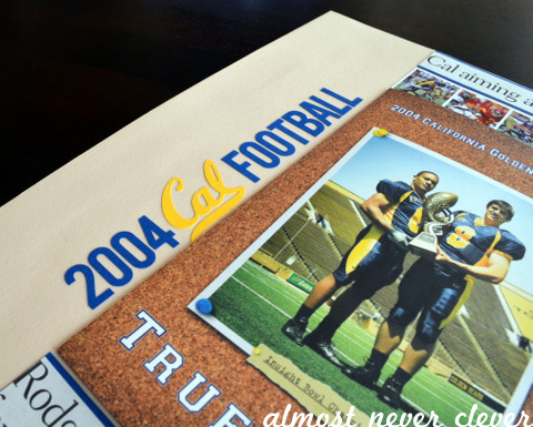 Football Scrapbook Layout by Natalie Parker