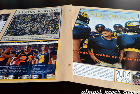 Football Scrapbook Layout by Natalie Parker