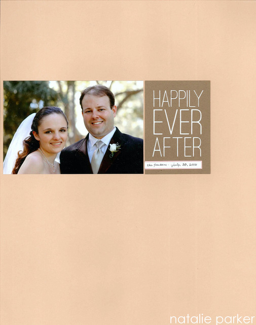 Happily Ever After Scrapbook Layout by Natalie Parker