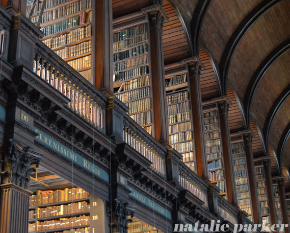 Long Room Library Trinity College Dublin by Natalie Parker